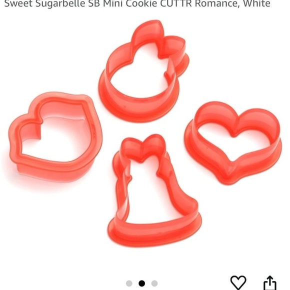 SUGARBELLE Romance Shape Shifter mini bite size Cookie Set of 4 shapes. NWOT. - Picture 2 of 5
